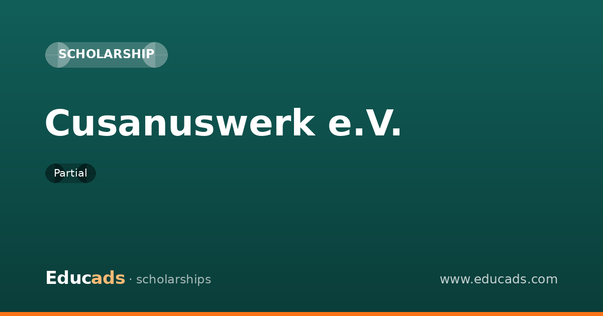 Cusanuswerk e.V. scholarship