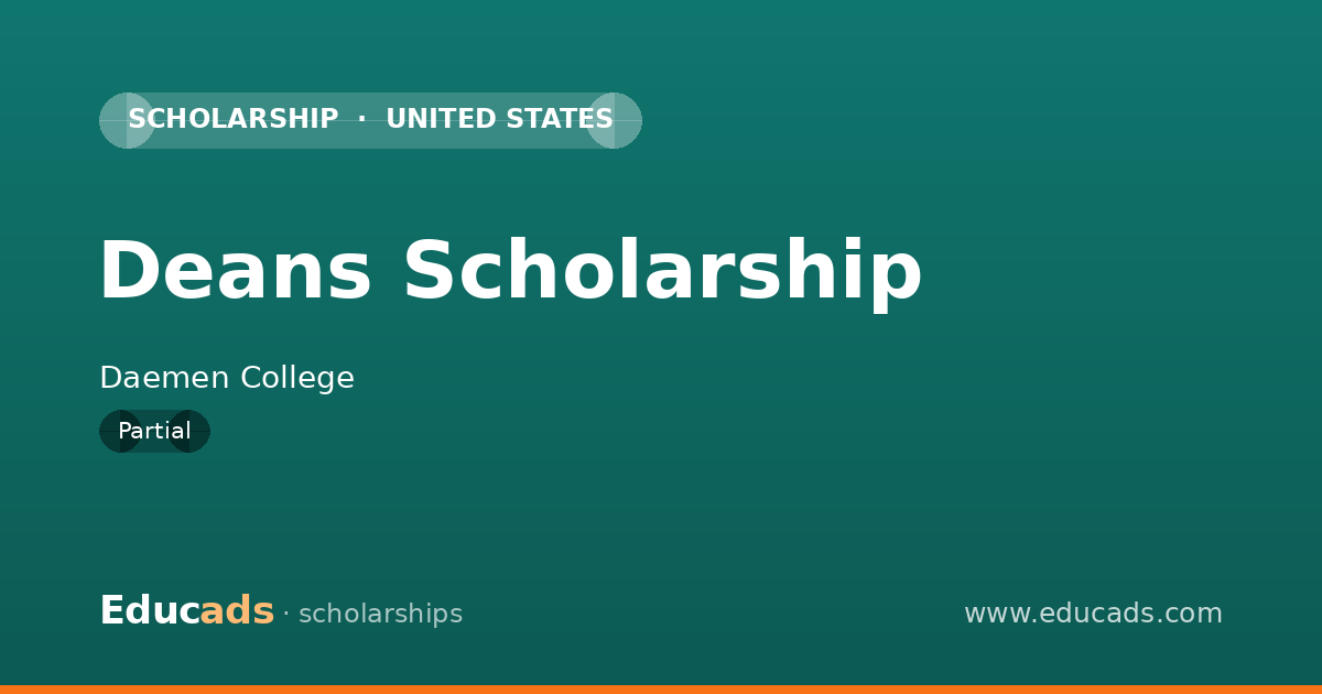 Deans Scholarship scholarship