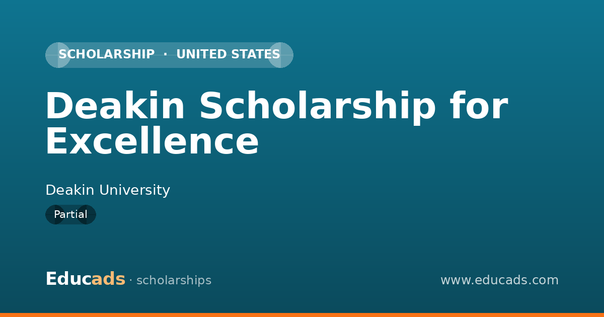 Deakin Scholarship for Excellence scholarship