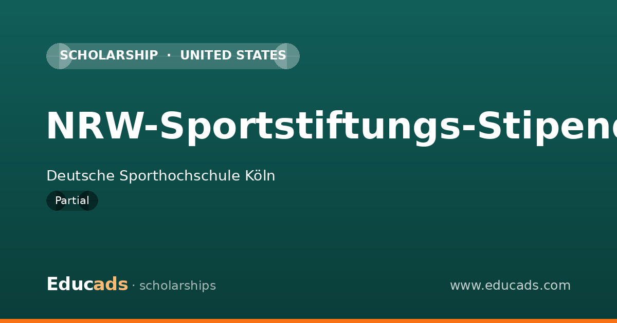 NRW-Sportstiftungs-Stipendium scholarship
