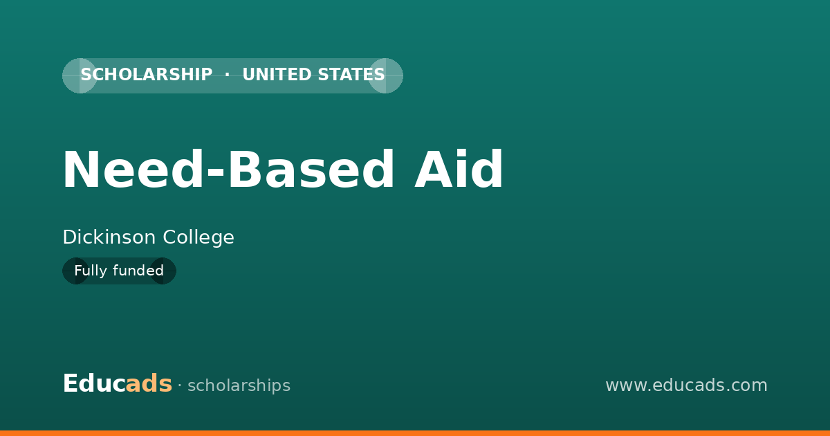 Need-Based Aid scholarship