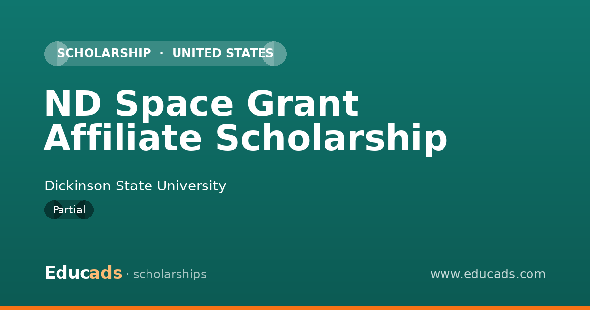 ND Space Grant Affiliate Scholarship scholarship