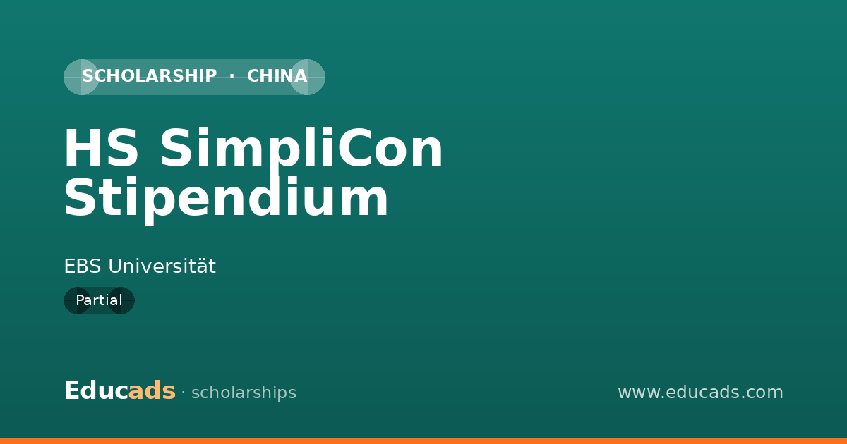 HS SimpliCon Stipendium scholarship