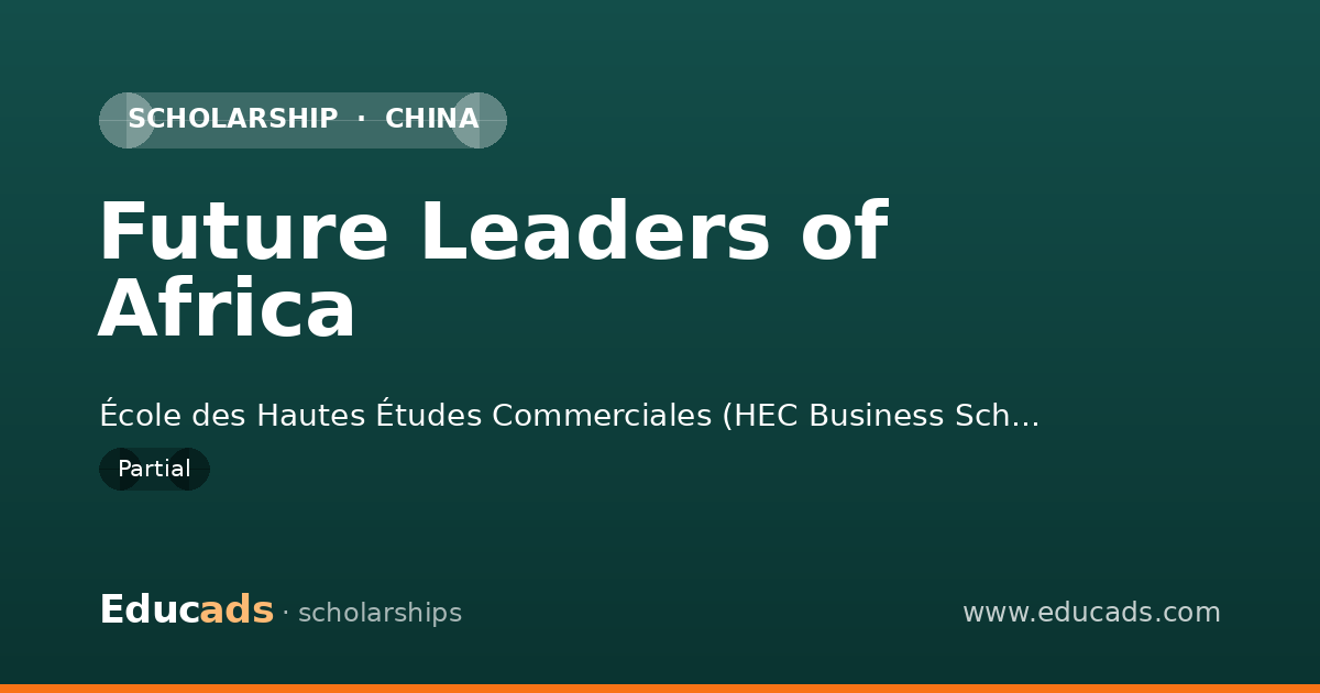 Future Leaders of Africa scholarship