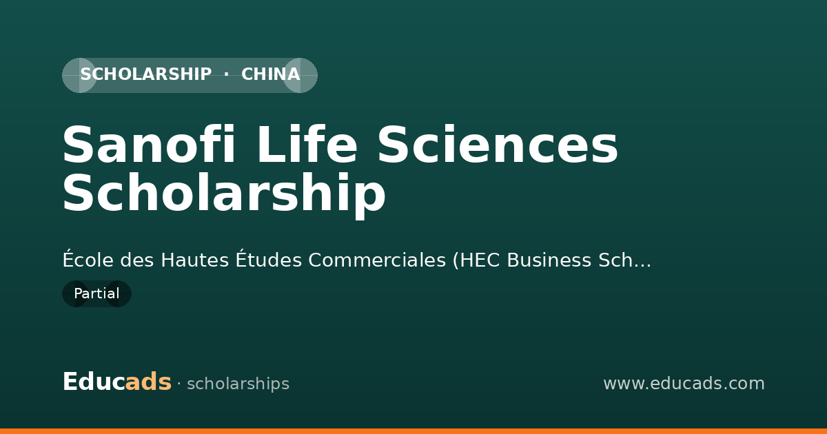 Sanofi Life Sciences Scholarship scholarship