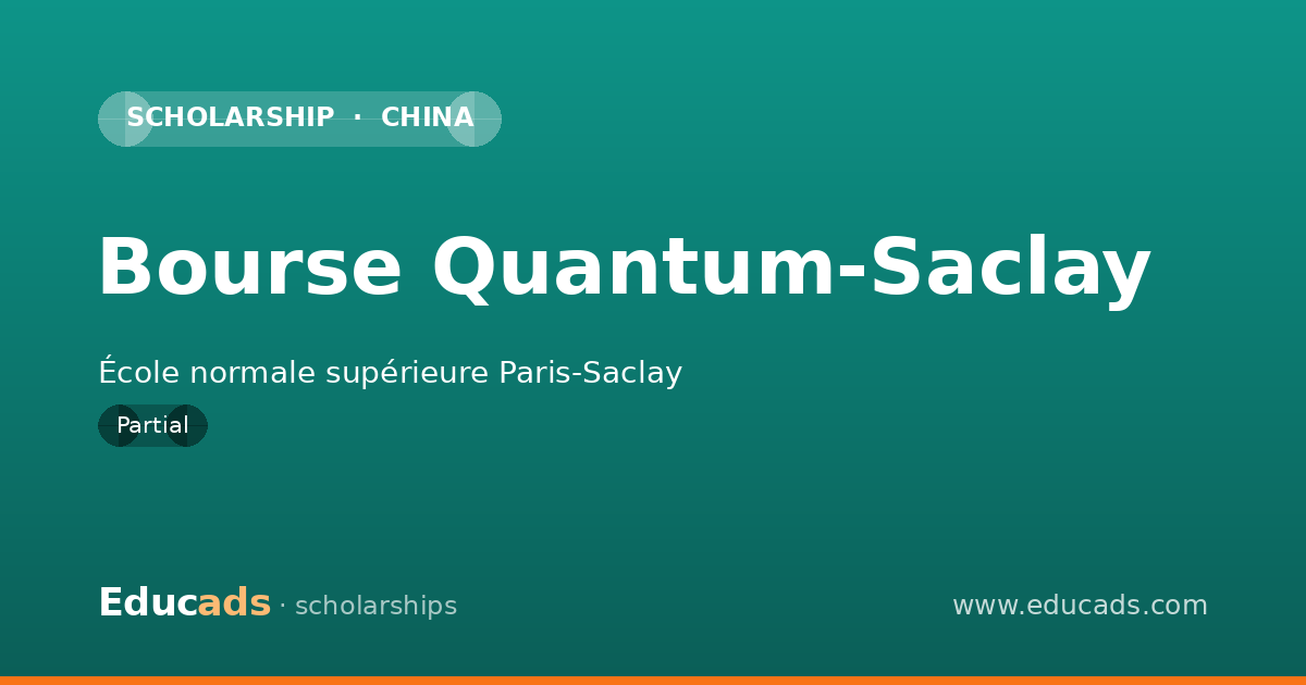 Bourse Quantum-Saclay scholarship