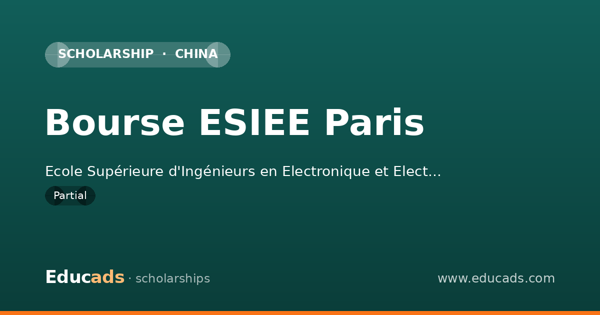 Bourse ESIEE Paris scholarship