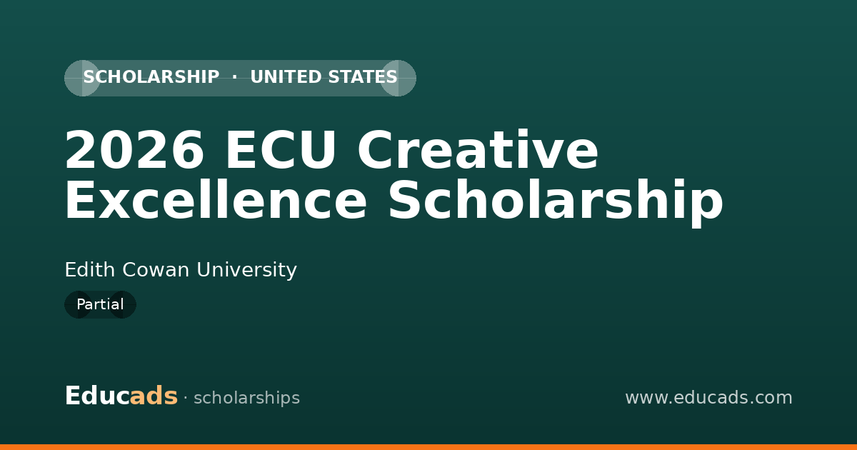 2026 ECU Creative Excellence Scholarship scholarship