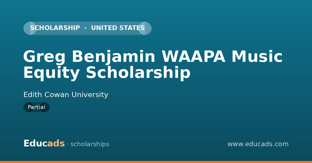 Greg Benjamin WAAPA Music Equity Scholarship scholarship