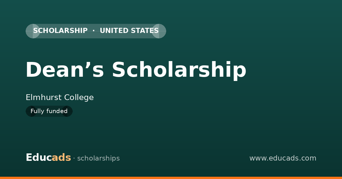 Dean’s Scholarship scholarship