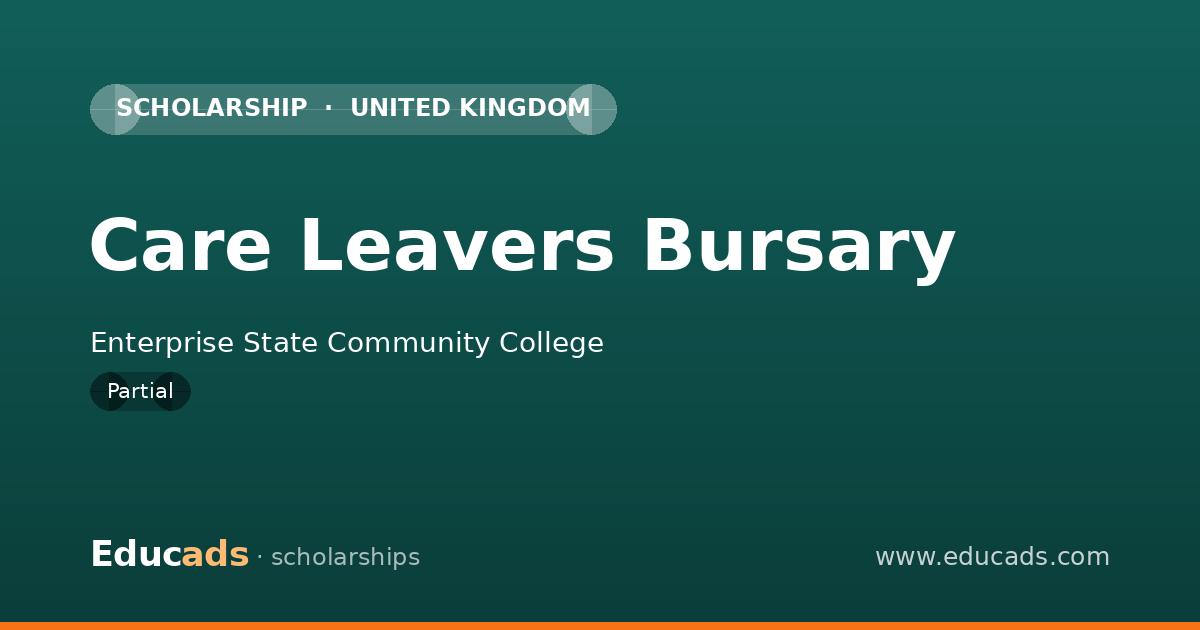 Care Leavers Bursary scholarship
