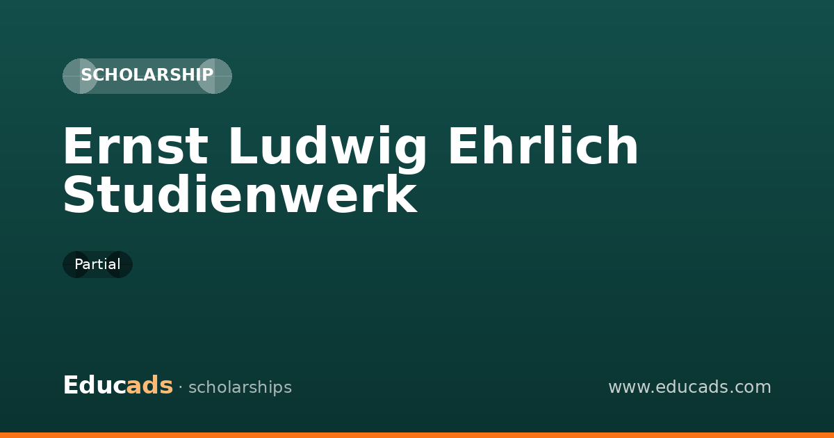 Ernst Ludwig Ehrlich Studienwerk scholarship