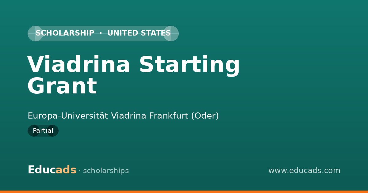 Viadrina Starting Grant scholarship