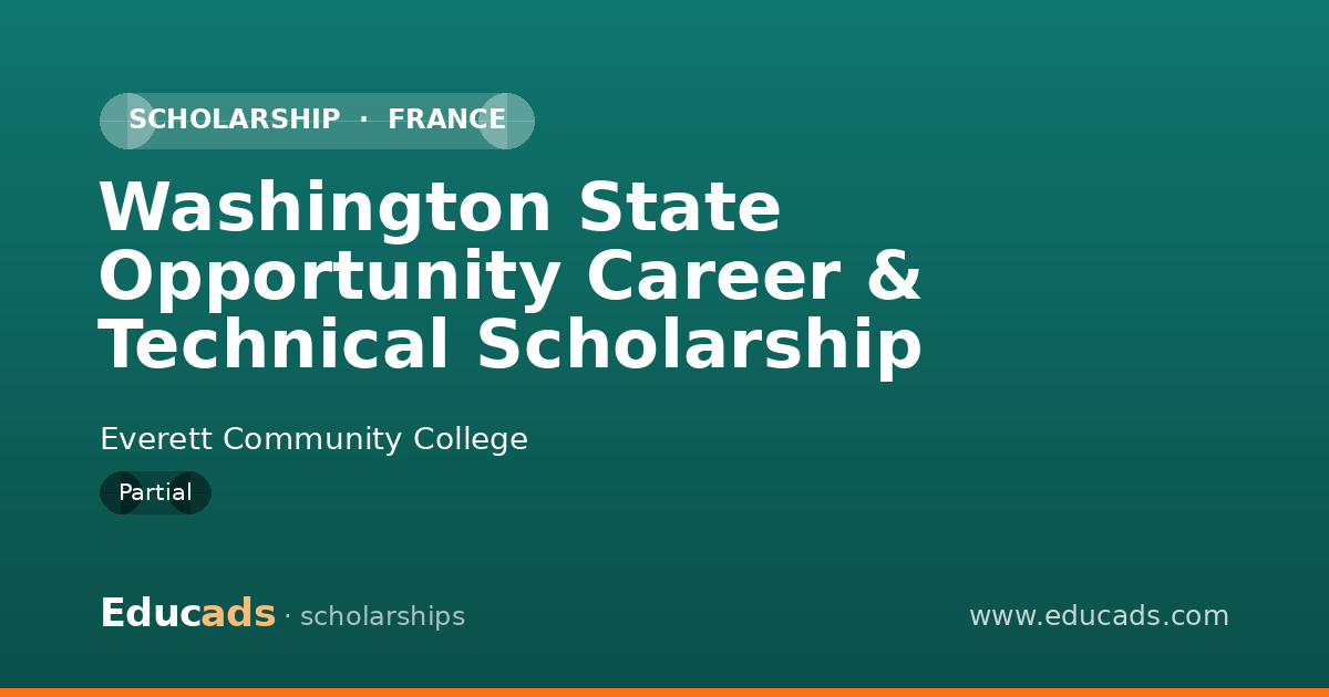 Washington State Opportunity Career & Technical Scholarship scholarship