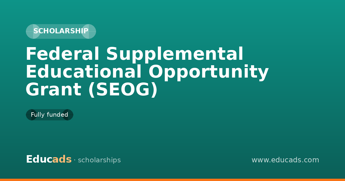 Federal Supplemental Educational Opportunity Grant (SEOG) scholarship
