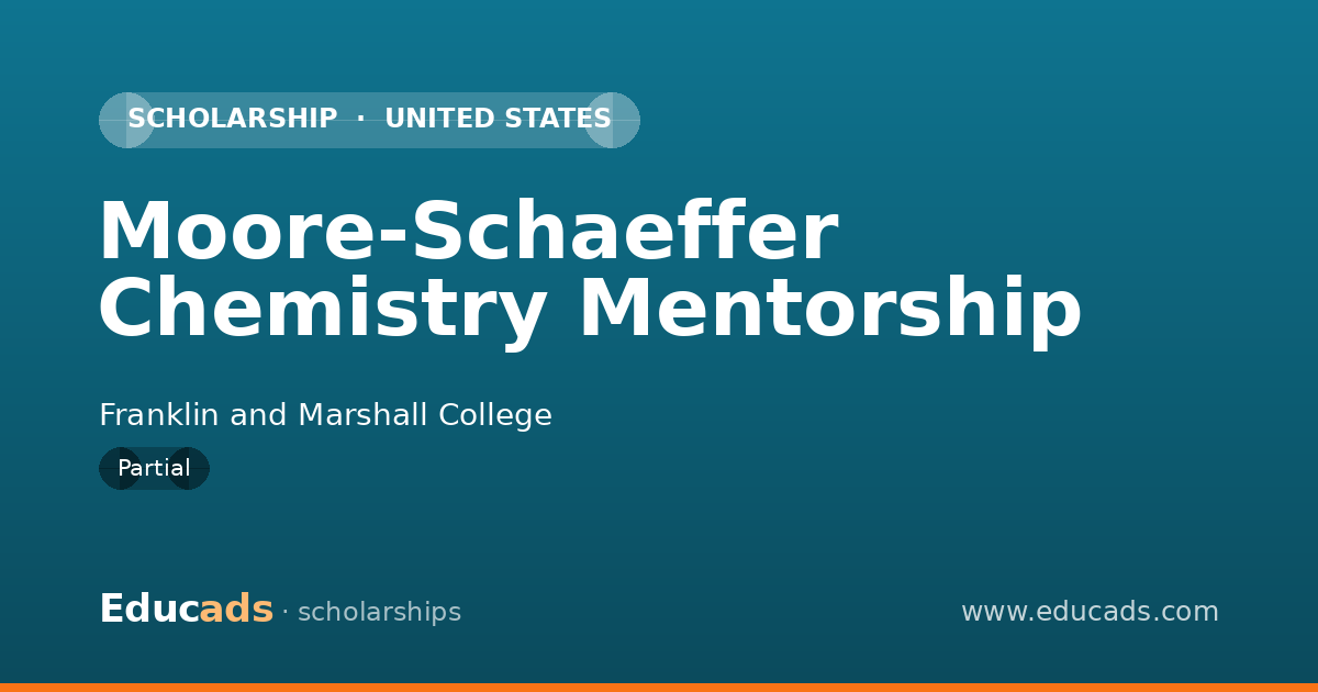 Moore-Schaeffer Chemistry Mentorship scholarship