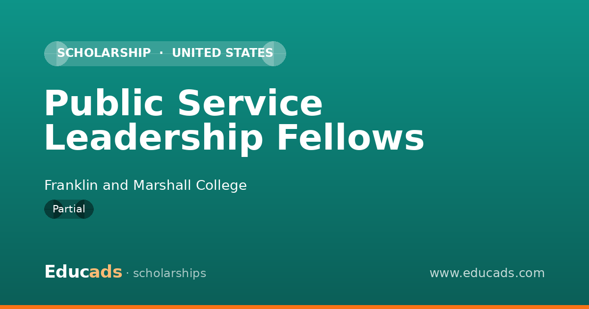 Public Service Leadership Fellows scholarship