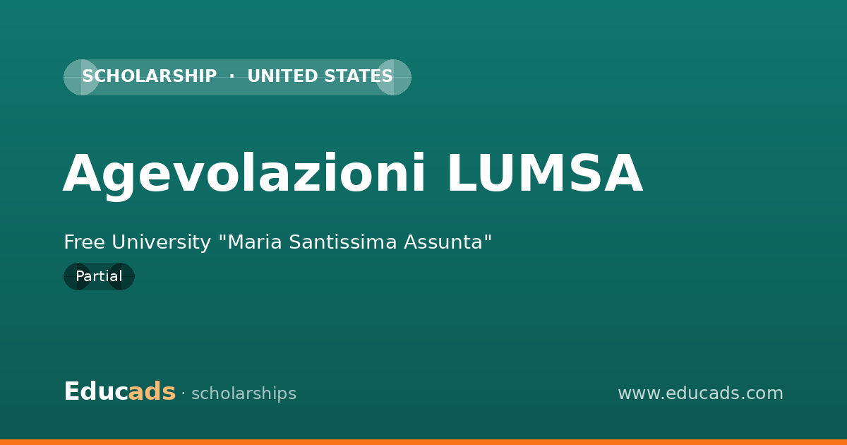 Agevolazioni LUMSA scholarship