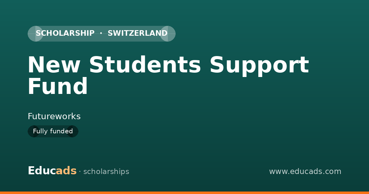 New Students Support Fund scholarship