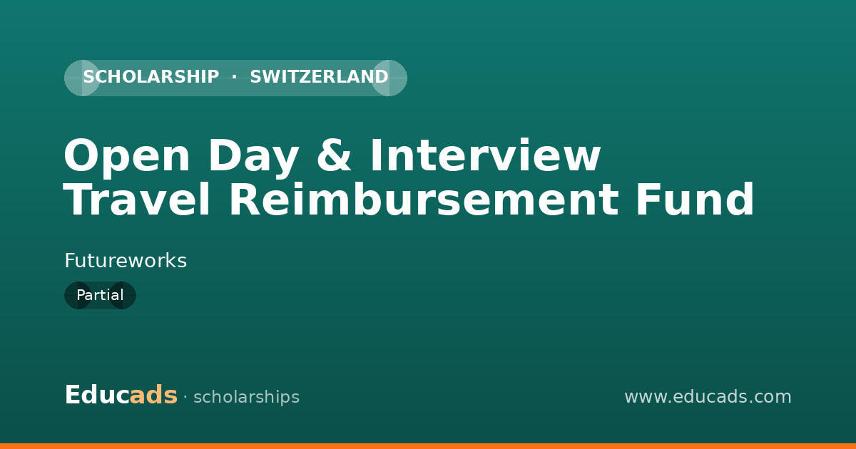 Open Day & Interview Travel Reimbursement Fund scholarship