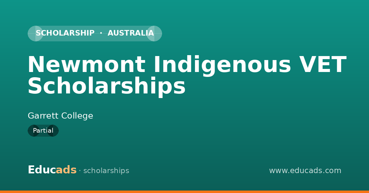 Newmont Indigenous VET Scholarships scholarship