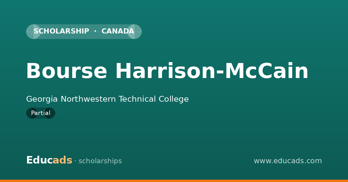Bourse Harrison-McCain scholarship