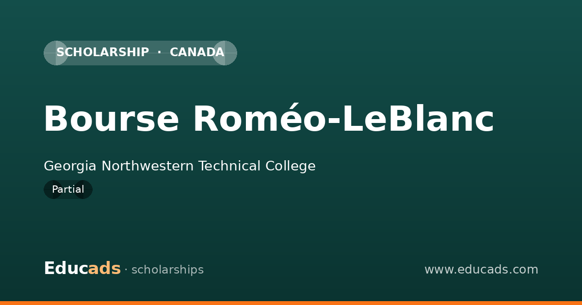 Bourse Roméo-LeBlanc scholarship