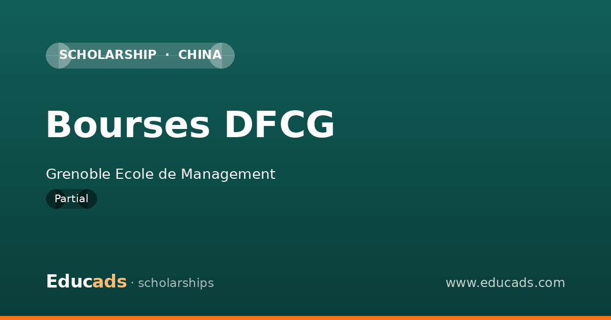 Bourses DFCG scholarship