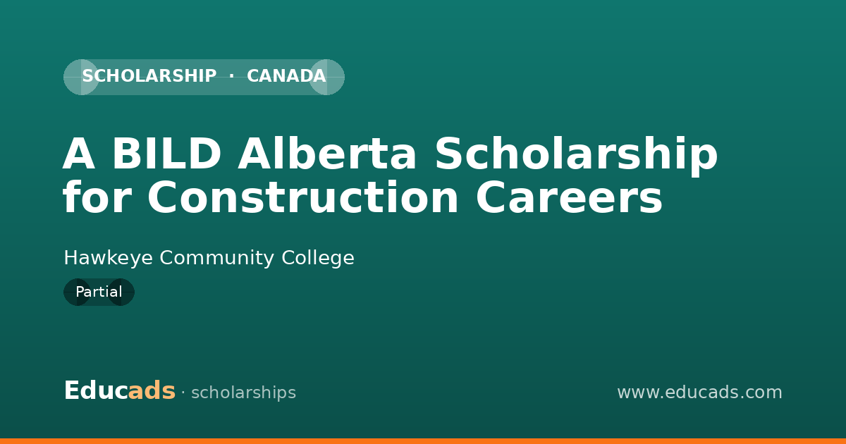 A BILD Alberta Scholarship for Construction Careers scholarship