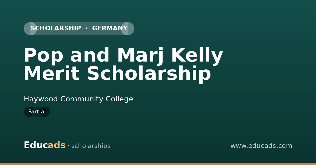 Pop and Marj Kelly Merit Scholarship scholarship