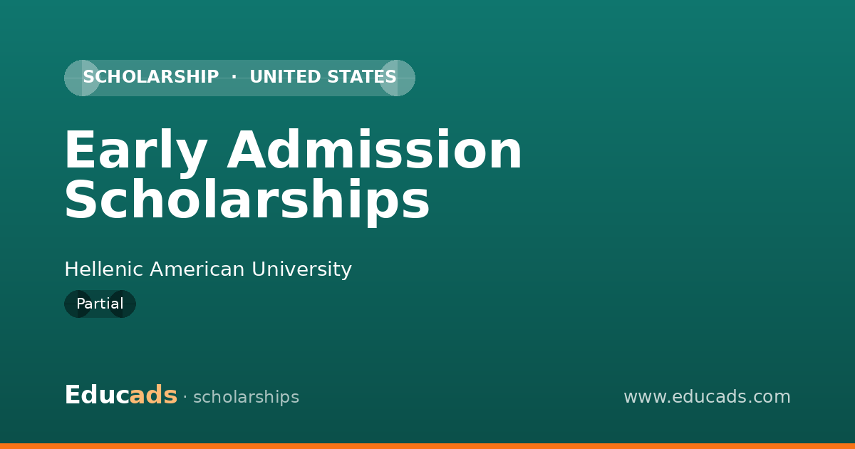 Early Admission Scholarships scholarship