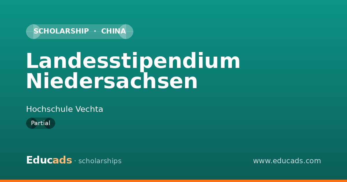 Landesstipendium Niedersachsen scholarship