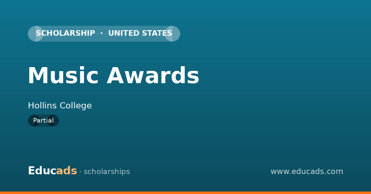 Music Awards scholarship