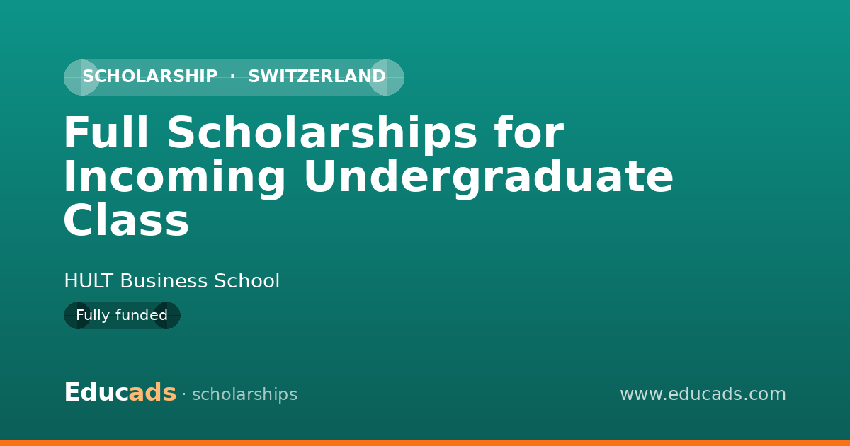 Full Scholarships for Incoming Undergraduate Class scholarship