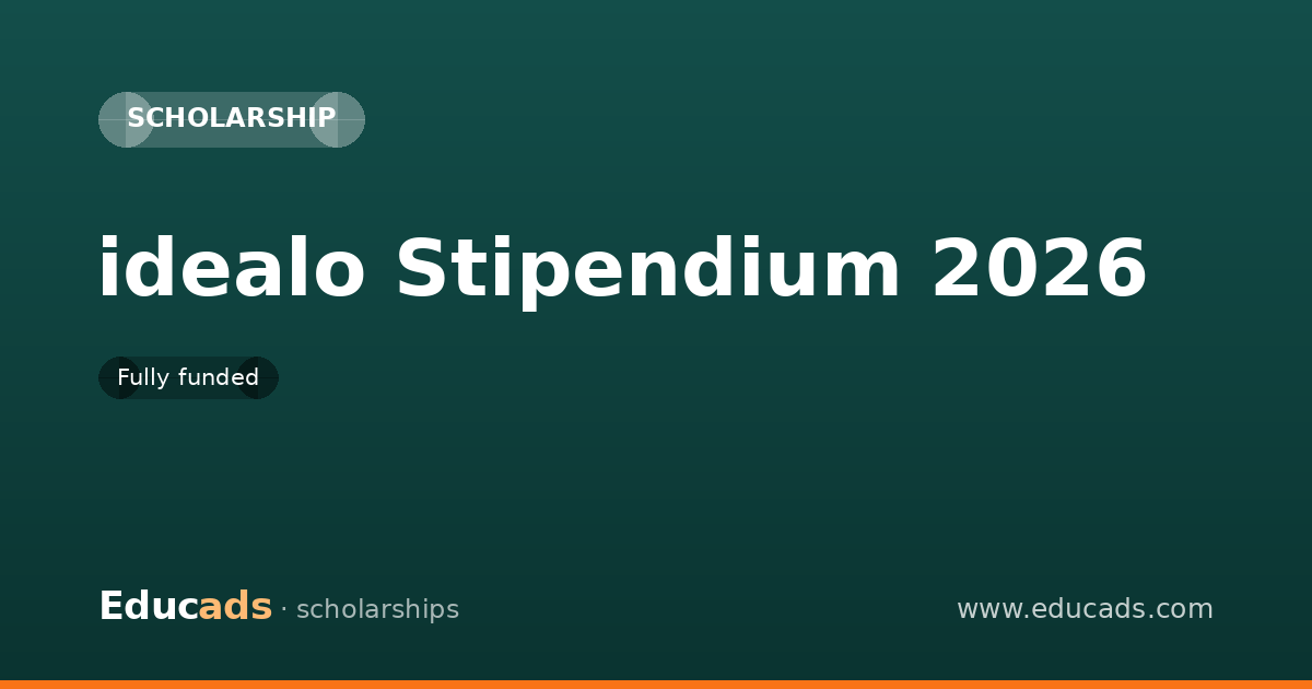 idealo Stipendium 2026 scholarship