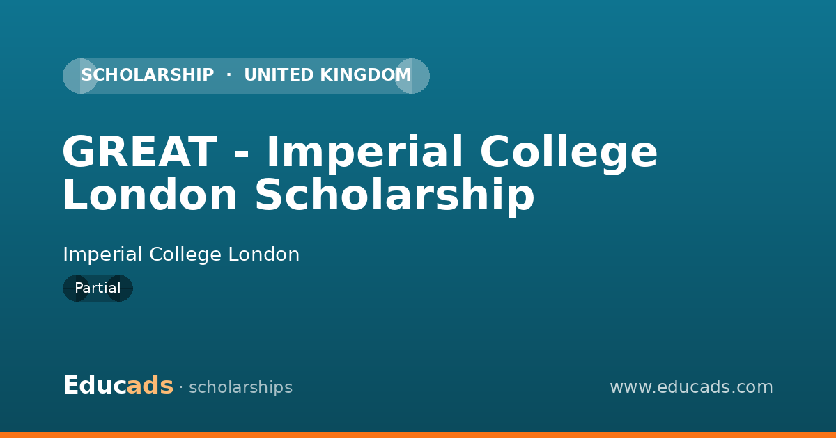 GREAT - Imperial College London Scholarship scholarship