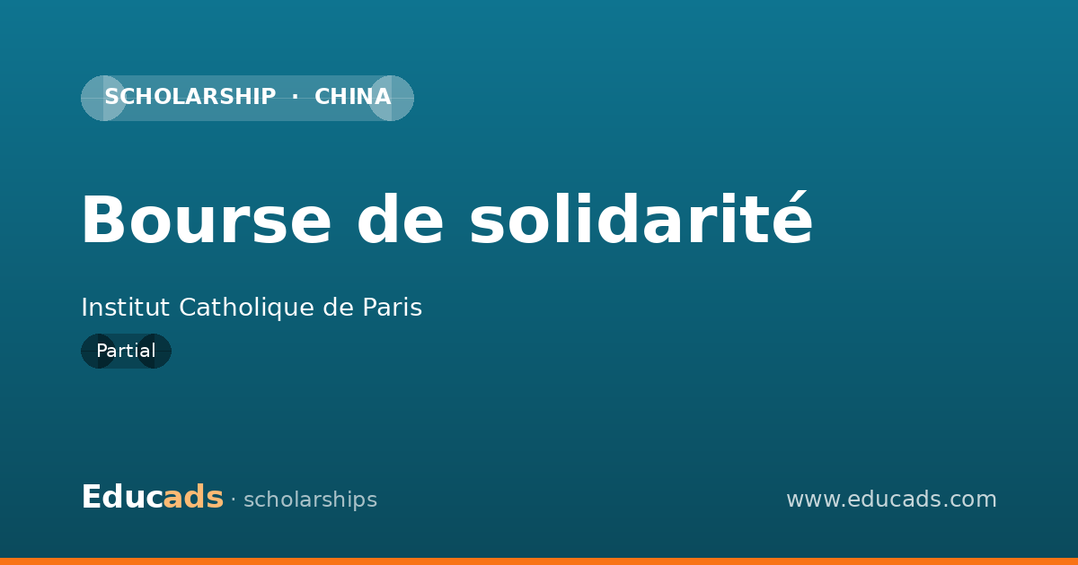 Bourse de solidarité scholarship