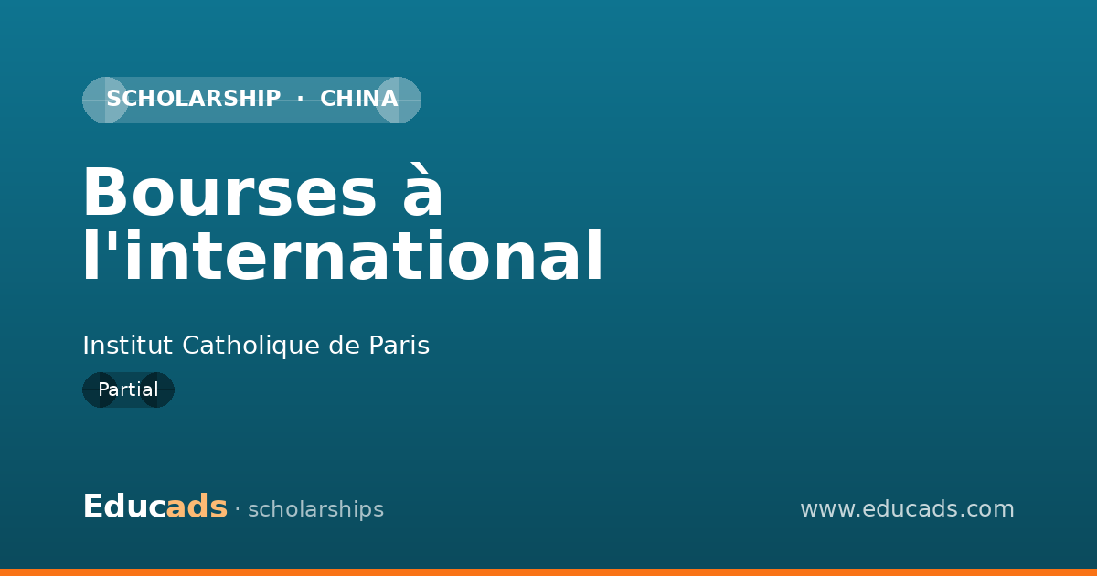 Bourses à l'international scholarship