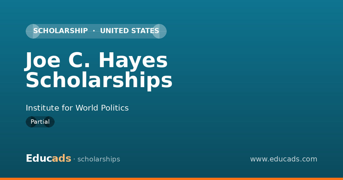 Joe C. Hayes Scholarships scholarship
