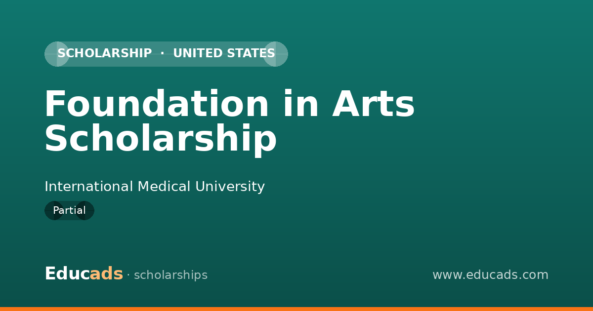 Foundation in Arts Scholarship scholarship