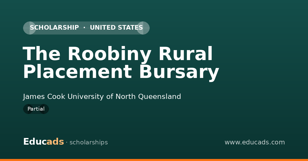 The Roobiny Rural Placement Bursary scholarship