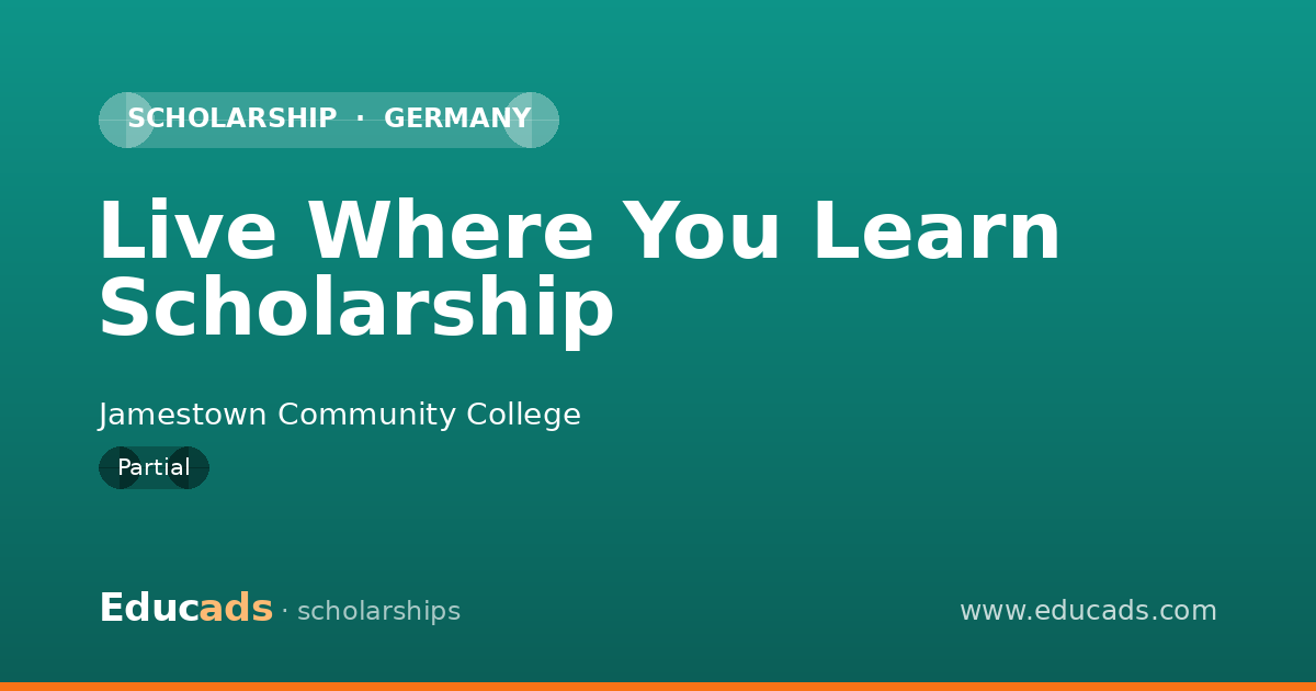 Live Where You Learn Scholarship scholarship