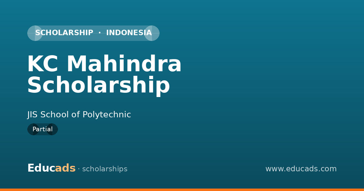 KC Mahindra Scholarship scholarship