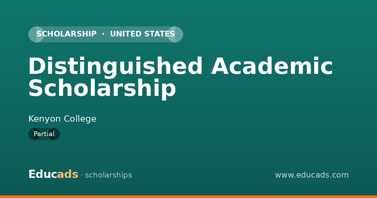 Distinguished Academic Scholarship scholarship