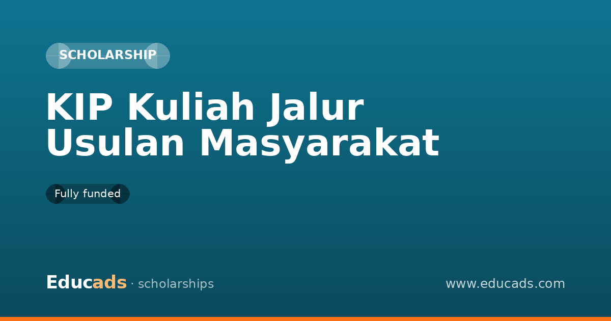 KIP Kuliah Jalur Usulan Masyarakat scholarship