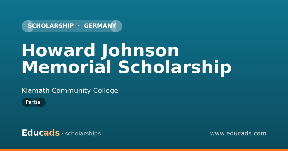 Howard Johnson Memorial Scholarship scholarship