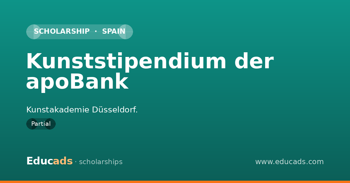 Kunststipendium der apoBank scholarship