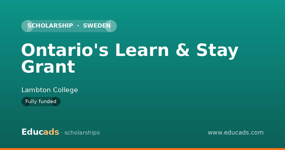 Ontario's Learn & Stay Grant scholarship