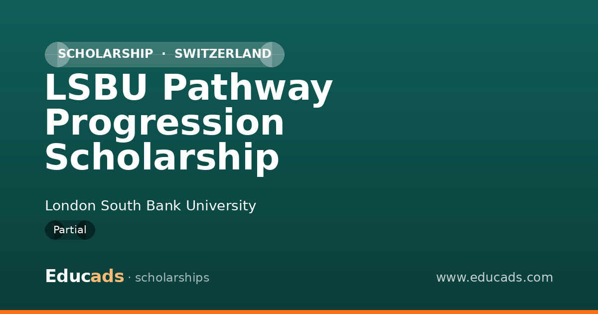 LSBU Pathway Progression Scholarship scholarship