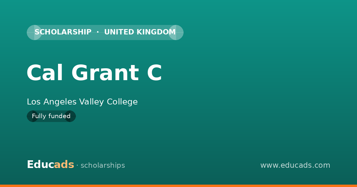 Cal Grant C scholarship